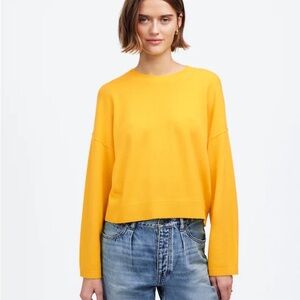 Madewell Women's Canary Yellow Cashmere Sweater